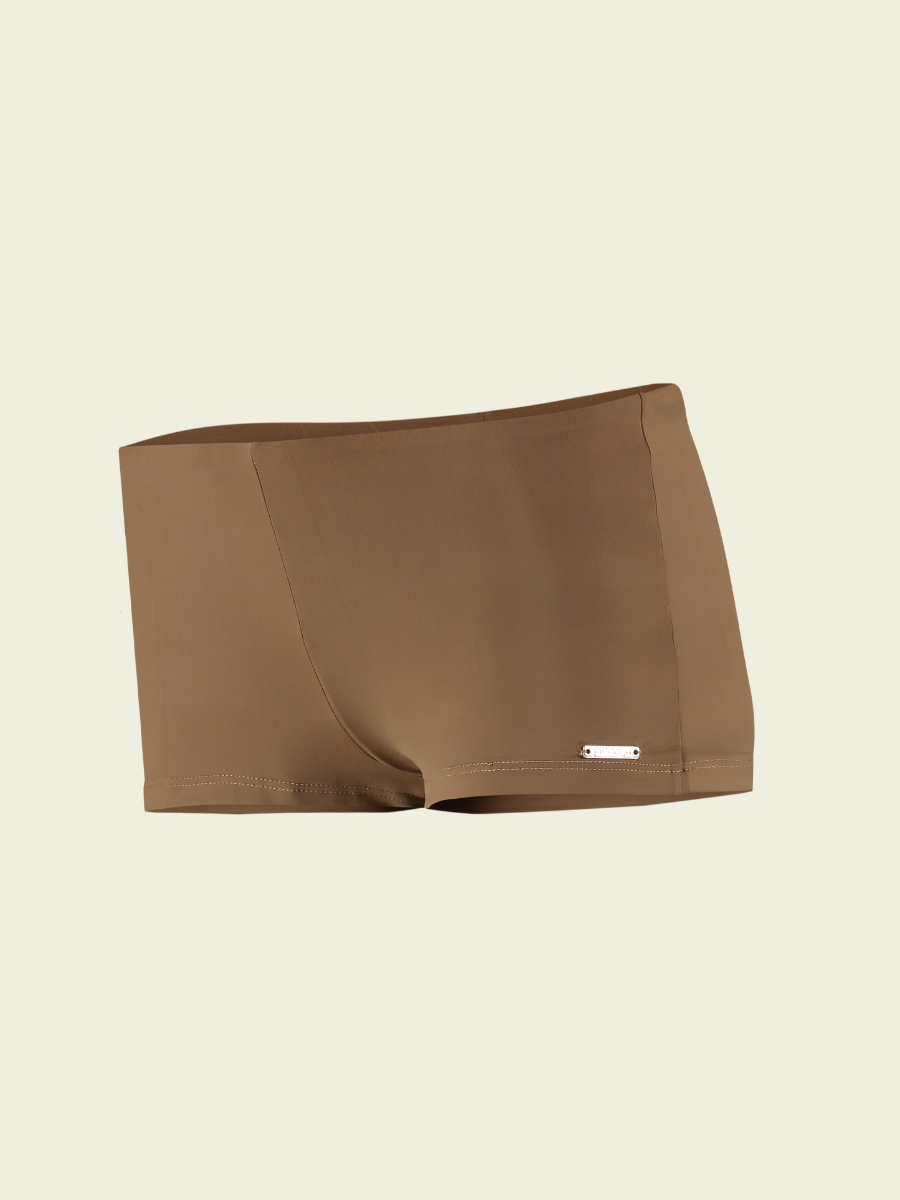 Brown underwear on a beige background