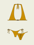 Jana Halter Bikini Top - Ambar