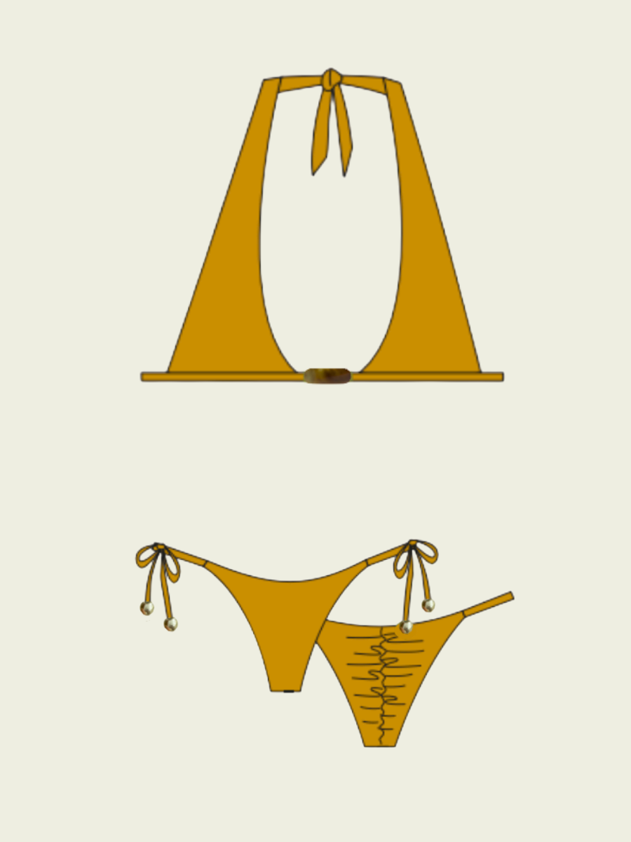 Jana Halter Bikini Top - Ambar