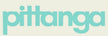 The word 'pittanga' appears in a light aqua blue lowercase sans-serif font centered on a solid pale warm beige background.