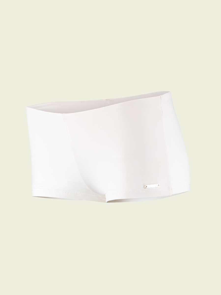 White rectangular object on a light green background